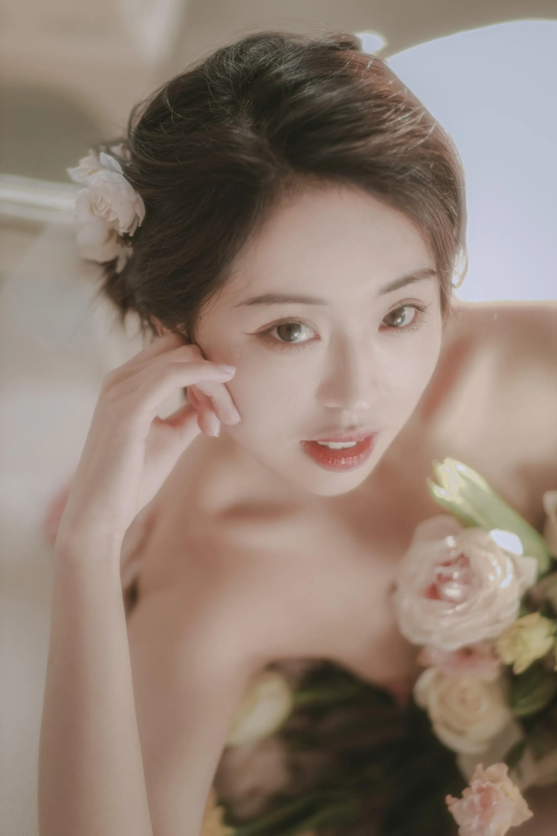 [艺图语] 2022.07.02 花与少女 小朱 [36P]插图9
